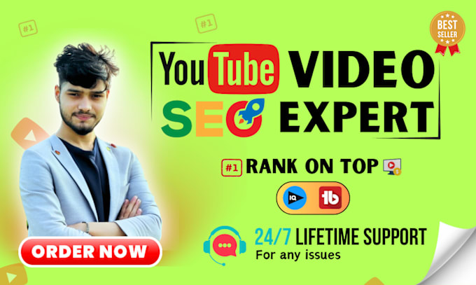 Gig Preview - Best youtube video SEO optimization for top ranking