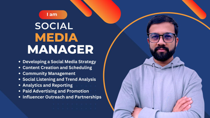 Gig Preview - Be your social media marketing manager and content creator