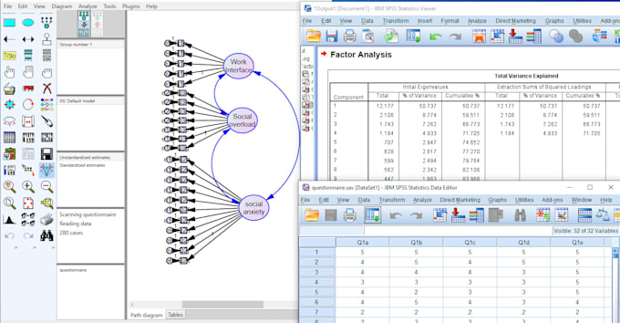 Gig Preview - Do SEM analysis, mediator,moderator analysis survey analysis