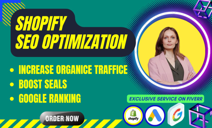 Gig Preview - Do complete shopify website SEO for google  top  page ranking