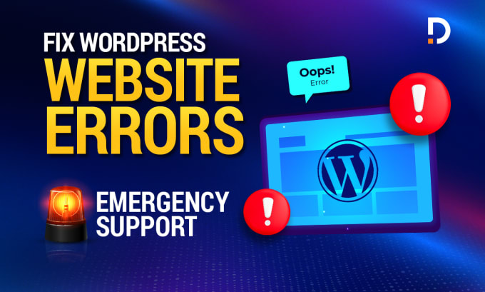 Gig Preview - Help you in fixing your wordpress website errors