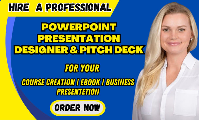 Gig Preview - Design powerpoint presentation, course creation, pitch deck for your business