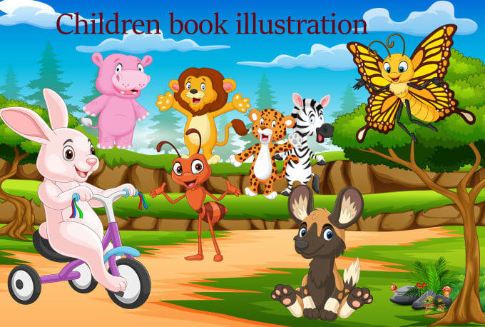 Gig Preview - Draw professional children story book illustration