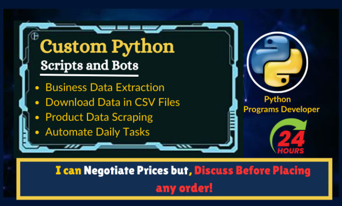 Gig Preview - Develop custom python web scraping scripts and bots for any business website