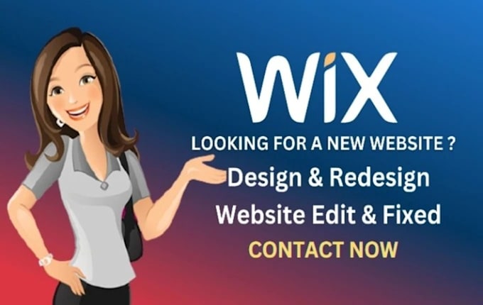 Gig Preview - Fix wix website design wix website redesign wix website revamp wix website edit