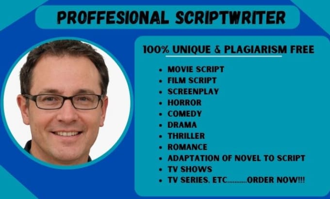 Gig Preview - Write movie script, screenplay, script writing, movie recap, tv series