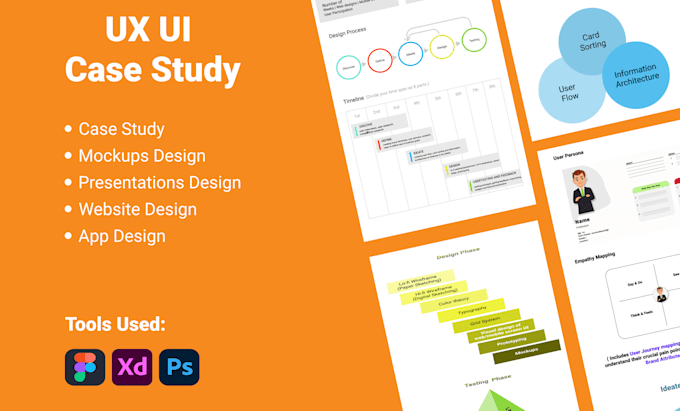 Gig Preview - Write compelling UX case studies for your site in figma