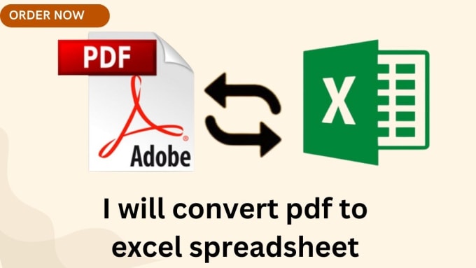 Gig Preview - Covert PDF documents to excel spreadsheets