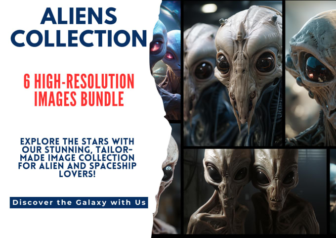 Gig Preview - Provide you with amazing image bundles of aliens, spaceships and alien worlds