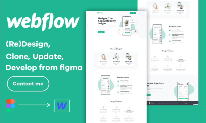 Gig Preview - Design webflow website, webflow cms, webflow animations, webflow landing page