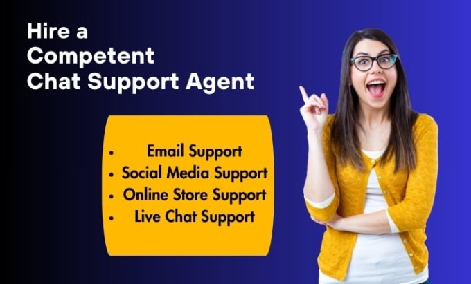 Gig Preview - Be live chat support agent, customer support, email support, customer service