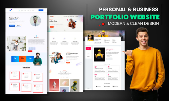 Gig Preview - Create a personal portfolio or business portfolio website