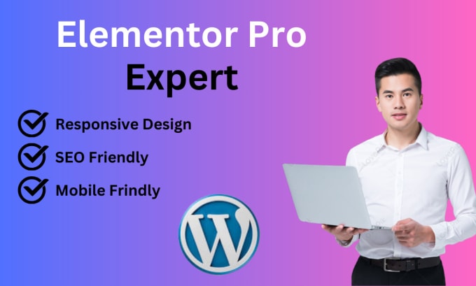 Bestseller - create elementor landing page, wordpress website with elementor pro