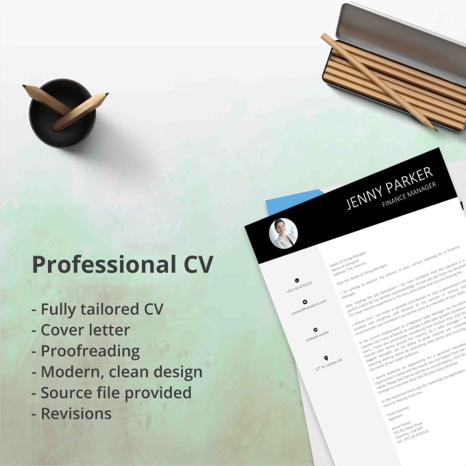 Gig Preview - Create a CV resume tailored to you with source file