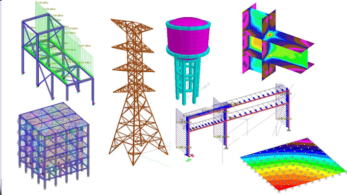 Gig Preview - Design and analyze steel rcc timber structure on staad pro connect edition