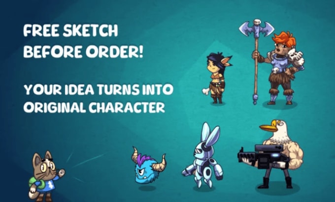 Gig Preview - Create 2d game character design and animation