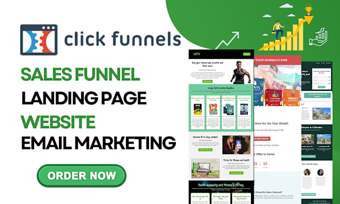 Gig Preview - Design clickfunnels sales funnel, landing page, website, clickfunnels 2 0