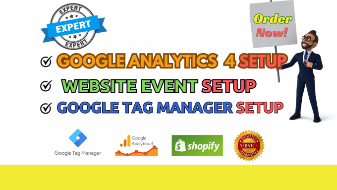 Gig Preview - Setup google analytics, ga4 and gtag manager, conversion tracking