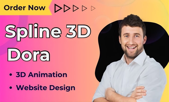 Gig Preview - Do spline 3d animation dora website design