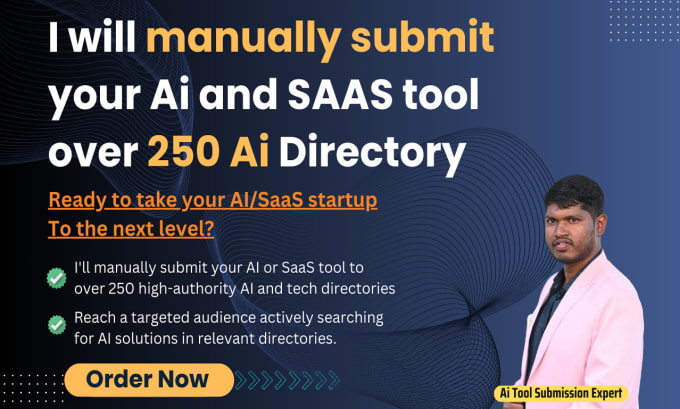 Bestseller - manually submit your ai and saas tool over 200 ai directory