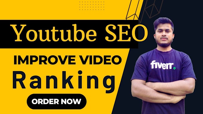 Gig Preview - Be your you tube SEO improve video ranking and organic growth