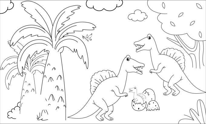 Gig Preview - Draw coloring book page for children