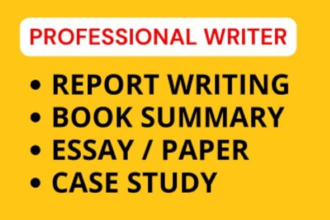 Bestseller - do quality report writing, research and summary writing, case study analysis