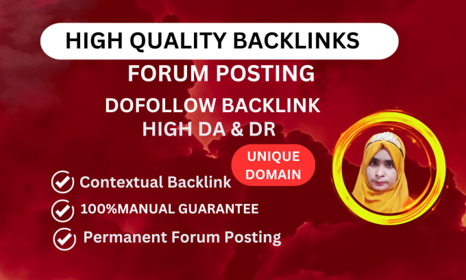 Gig Preview - Provide 60 forum posting backlinks fully manual method