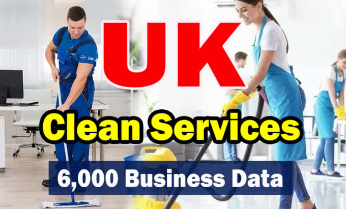 Gig Preview - Uk clean services business database