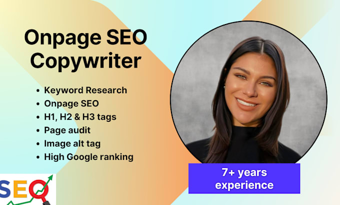 Gig Preview - Write optimized onpage SEO to boost your websites ranking