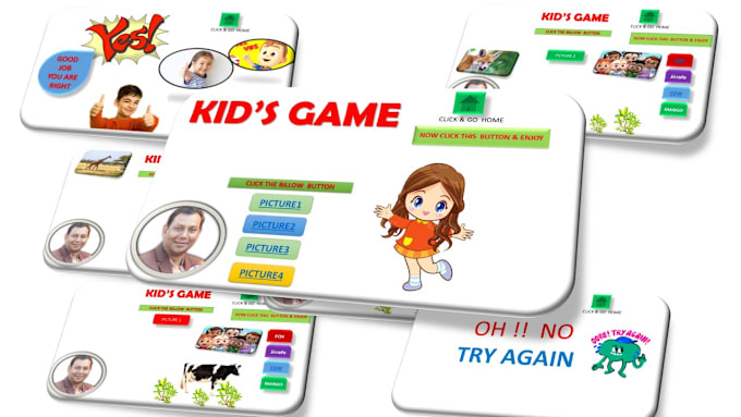 Gig Preview - Create fun and engaging kids educational games in powerpoint