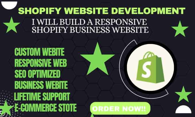 Gig Preview - Setup shopify store shopify website development shopify design as shopify expert