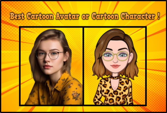 Gig Preview - Make a cartoon avatar or cartoon character of you