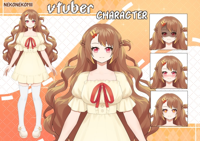 Gig Preview - Design and rig your live2d model for vtuber studio