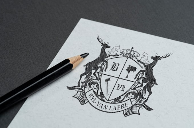 Gig Preview - Design and redesign family crest coat of arms and school logo