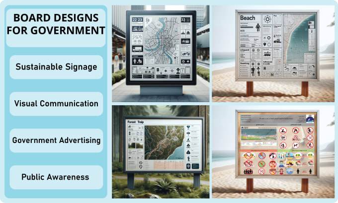 Gig Preview - Create sustainable and impactful billboard designs for government use