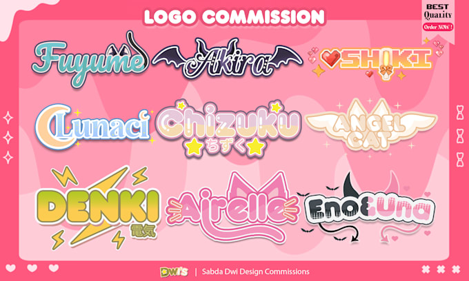 Bestseller - design custom logo creation for streamer vtuber and project idol