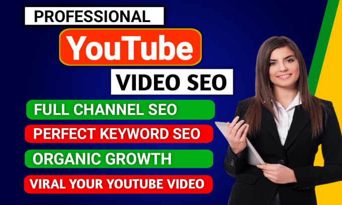 Gig Preview - Do youtube channel SEO and video optimize for top ranking on search result