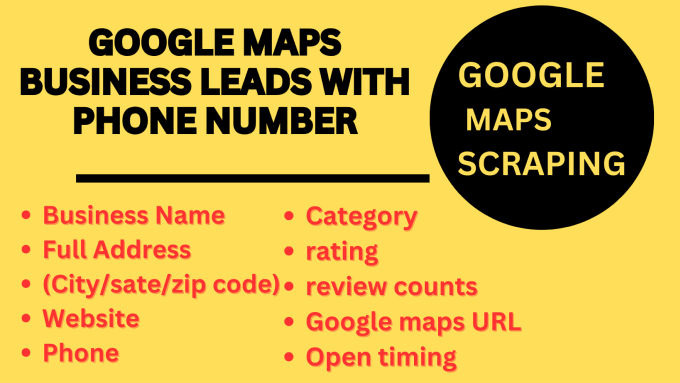 Gig Preview - Provide scrap google maps for business emails and lead generation