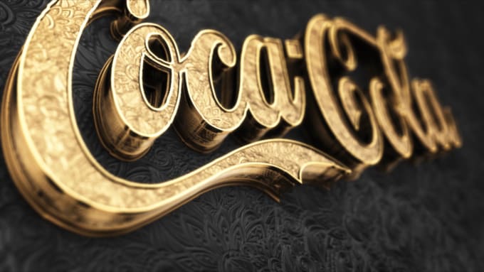 Gig Preview - Create 3d gold video intro logo animation