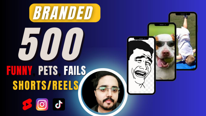 Gig Preview - Provide 500 funny pet fails youtube shorts and instagram reels