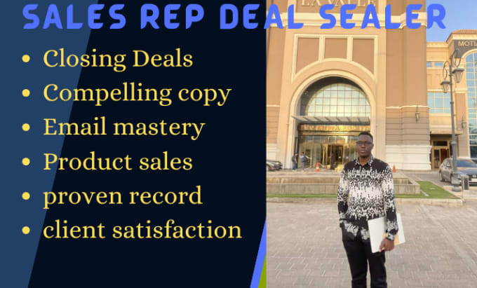 Bestseller - be your sales closer biz dev specialist sales rep deal sealer