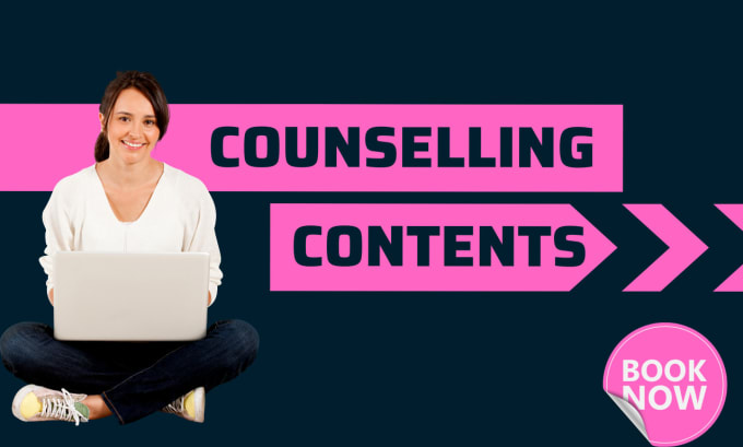 Gig Preview - Create counseling self help, and psychotherapy SEO content for socials, website