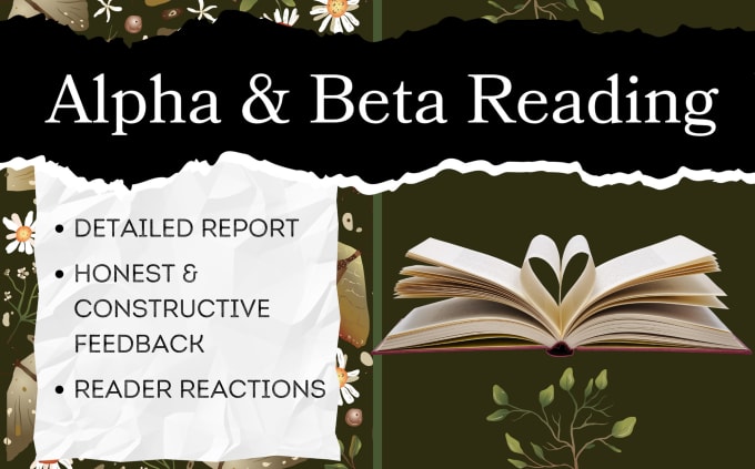 Bestseller - alpha or beta read your work quickly while offering detailed feedback