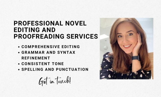 Gig Preview - Edit and proofread your novel or manuscript