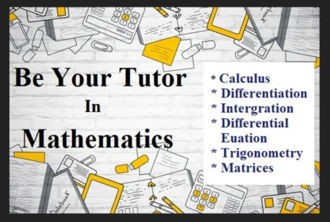 Gig Preview - Be tutor probability, differential equation, business math, linear algebra