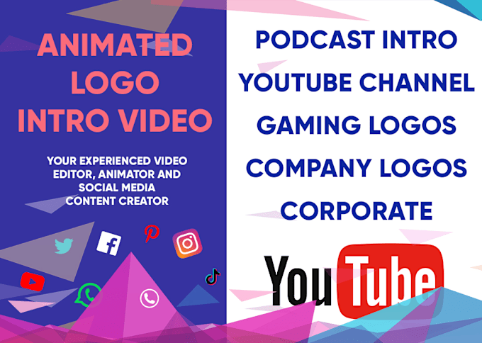 Gig Preview - Create amazing animated logo intro video