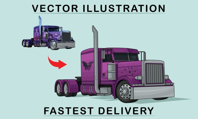 Gig Preview - Draw your car, truck, or any vehicle into cartoon illustration