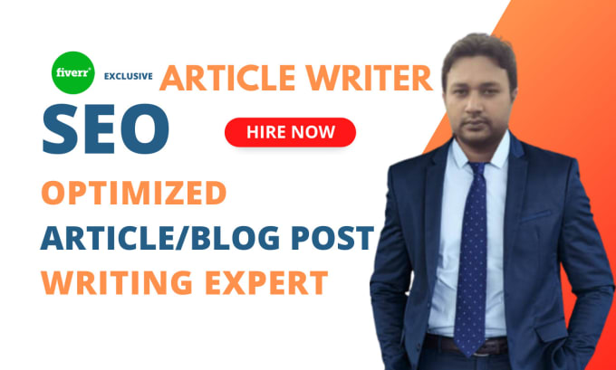 Gig Preview - Do article writing, blog post writing, and blog posts as your SEO content writer