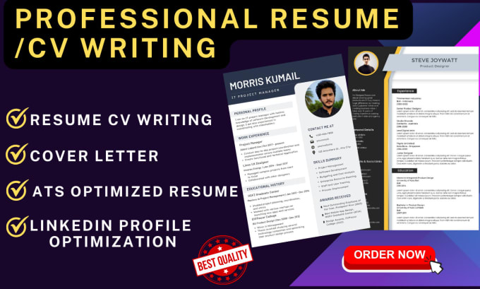 Bestseller - write a professional ats resume, CV, cover letter, linkedin